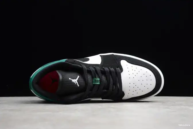 Rep TBkick White Jordan Green 553558-113 Air 1 Mystic Low Black 0620